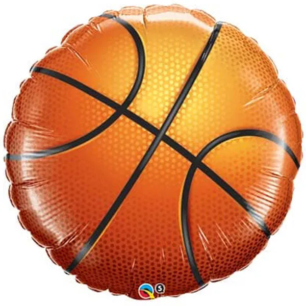 18" Basketball Foil Balloon
