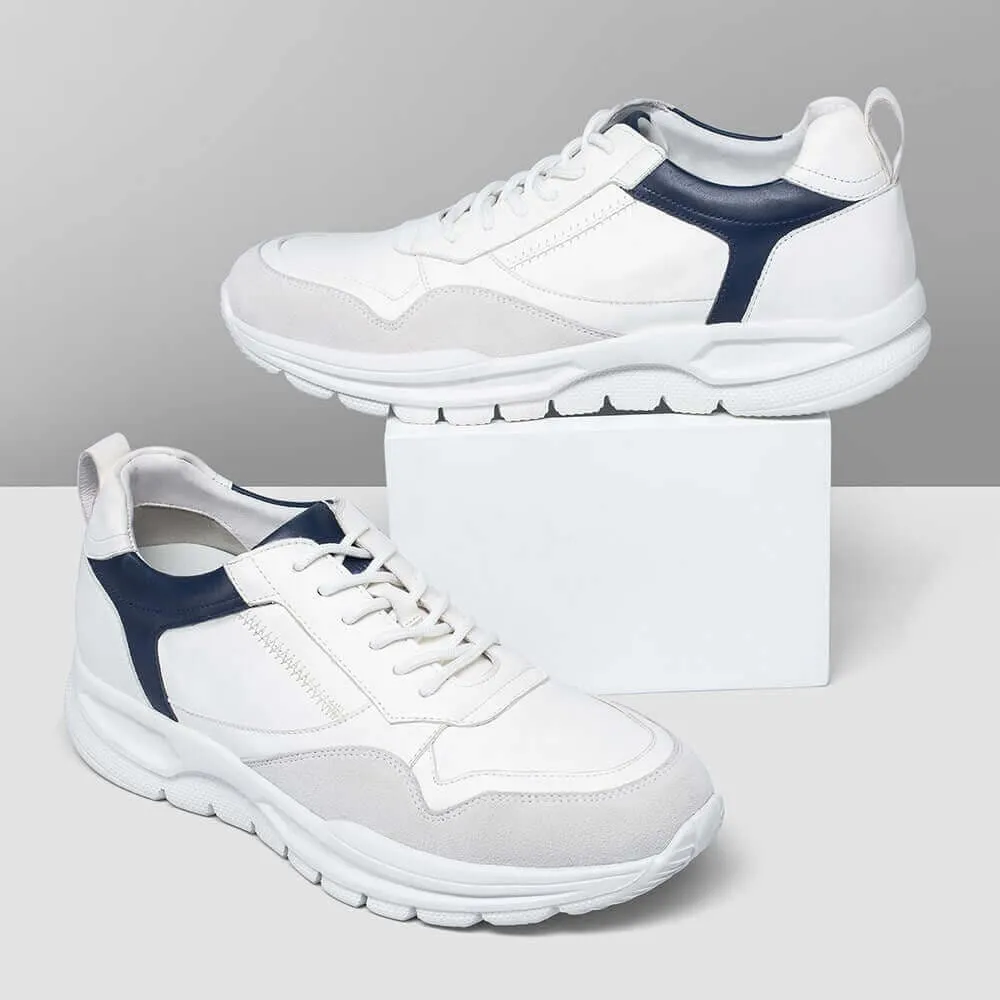 7 CM / 2.76 Inches - CMR CHAMARIPA Elevator Shoes - Height Boosting Shoes For Men - Men's Casual Leather Sneakers