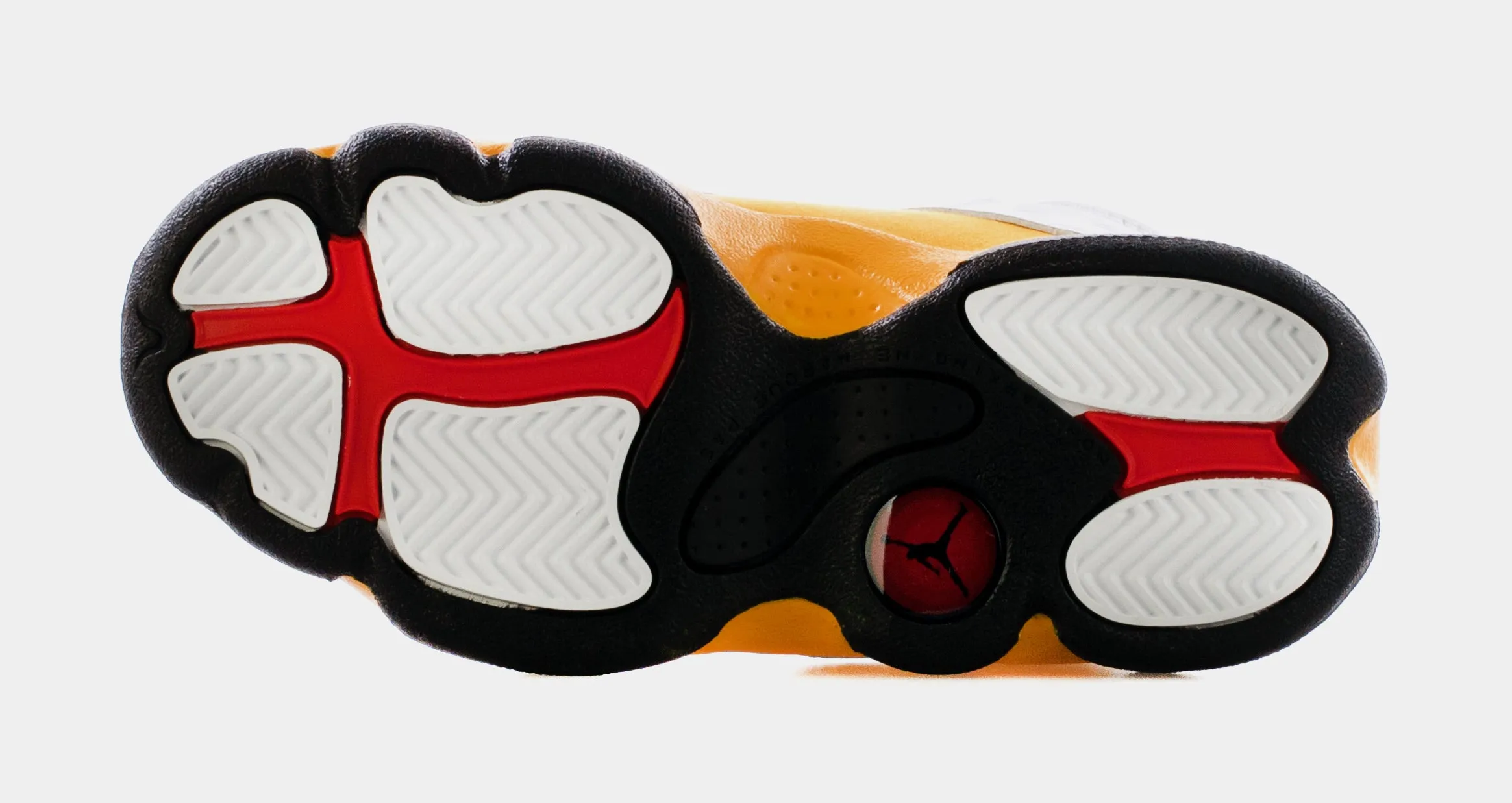 Air Jordan 13 Retro Del Sol Preschool Lifestyle Shoes (White/Yellow)