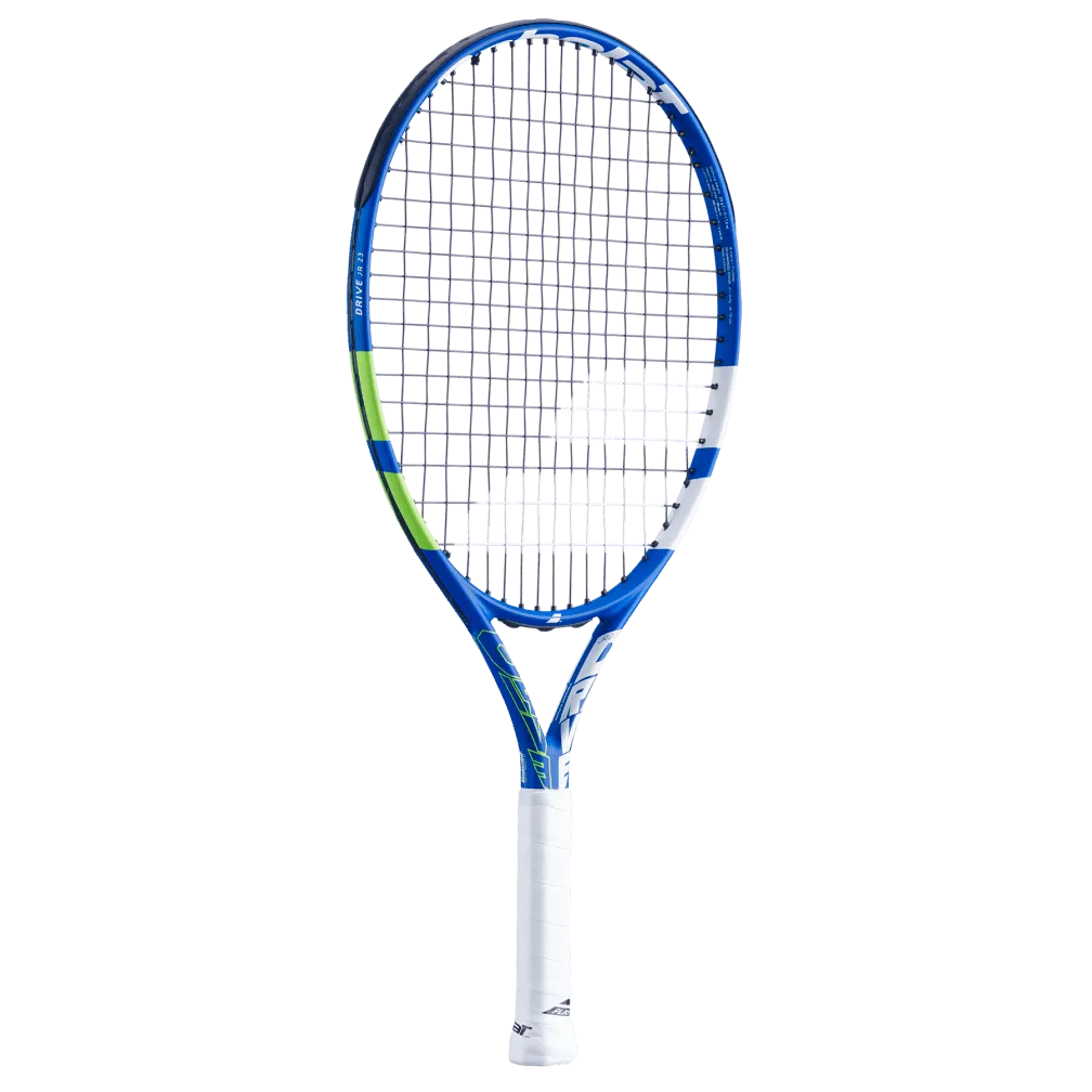 Babolat Drive Junior 23 Blue Green White 215gm Strung With Cover Tennis Racket