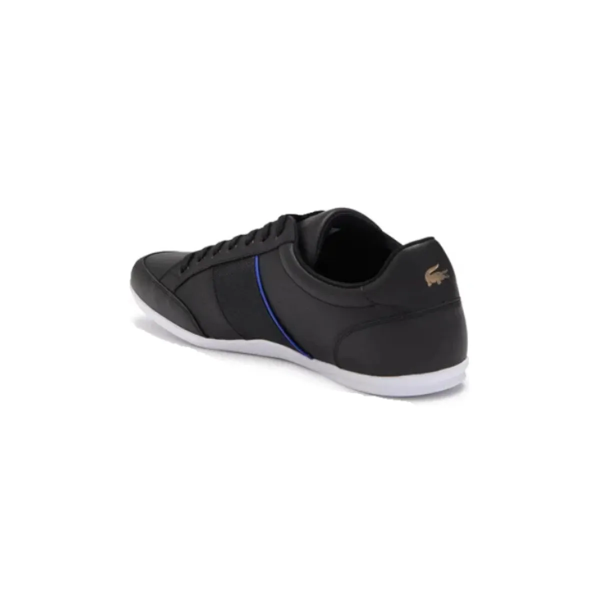 LACOSTE 7-41CMA0058011 NIVOLOR 0721 MN'S (Medium) Black/Blue Leather Lifestyle Shoes