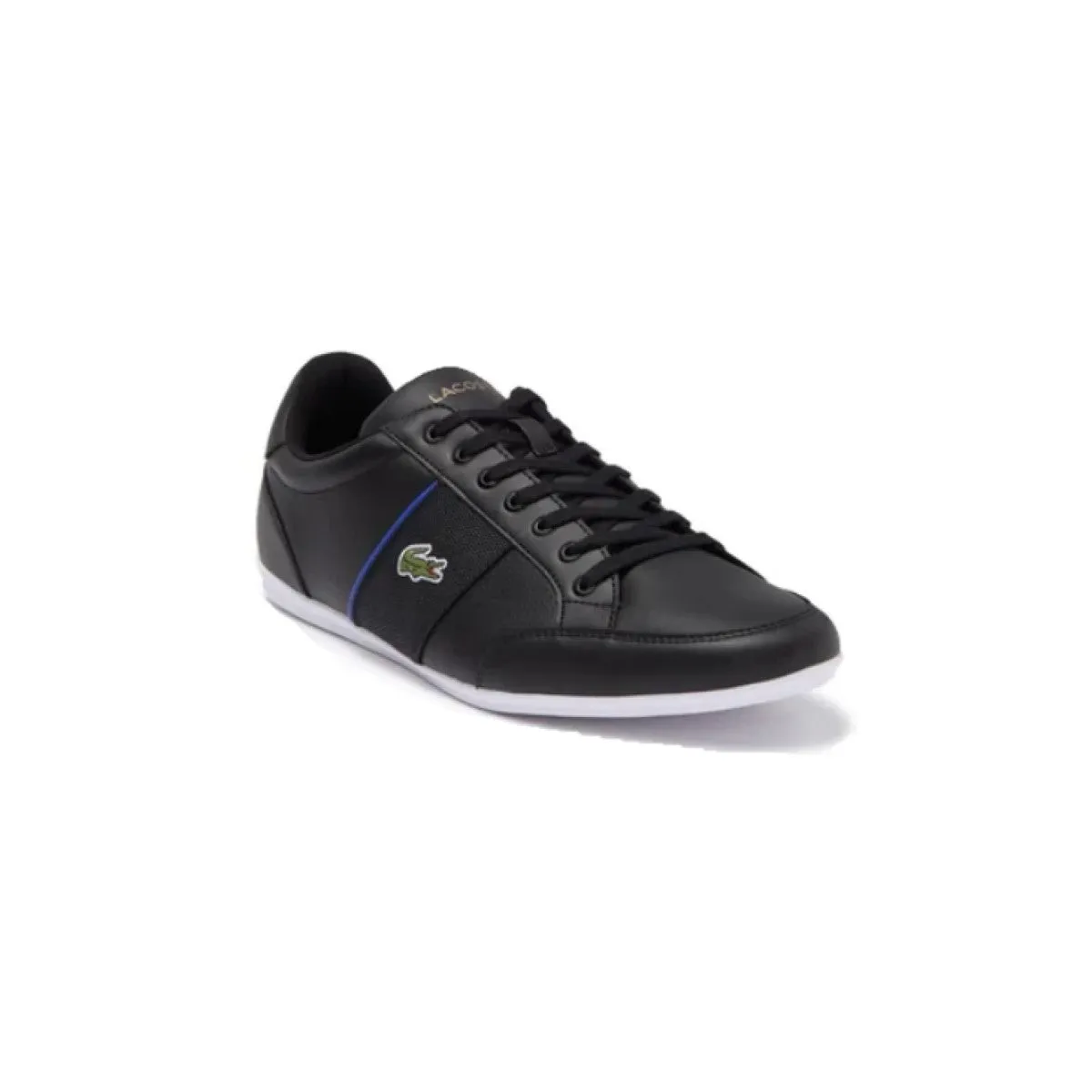 LACOSTE 7-41CMA0058011 NIVOLOR 0721 MN'S (Medium) Black/Blue Leather Lifestyle Shoes