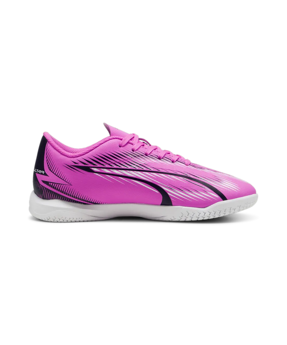 PUMA Ultra Play IT Junior Indoor Soccer Shoes 107780 01 PINK/WHITE/BLACK