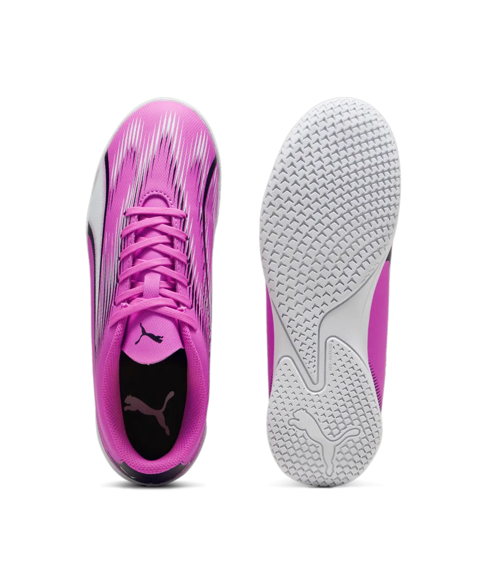 PUMA Ultra Play IT Junior Indoor Soccer Shoes 107780 01 PINK/WHITE/BLACK