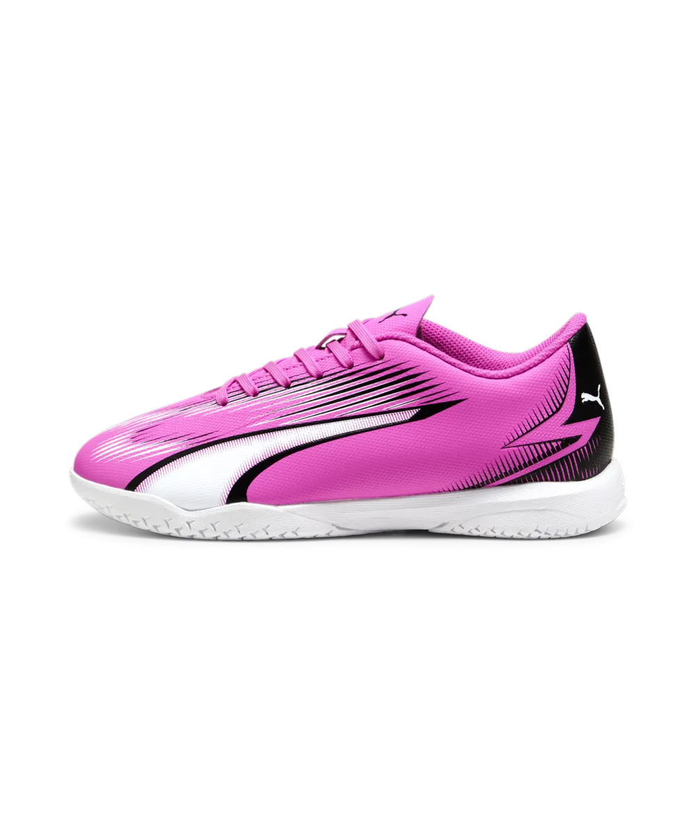 PUMA Ultra Play IT Junior Indoor Soccer Shoes 107780 01 PINK/WHITE/BLACK