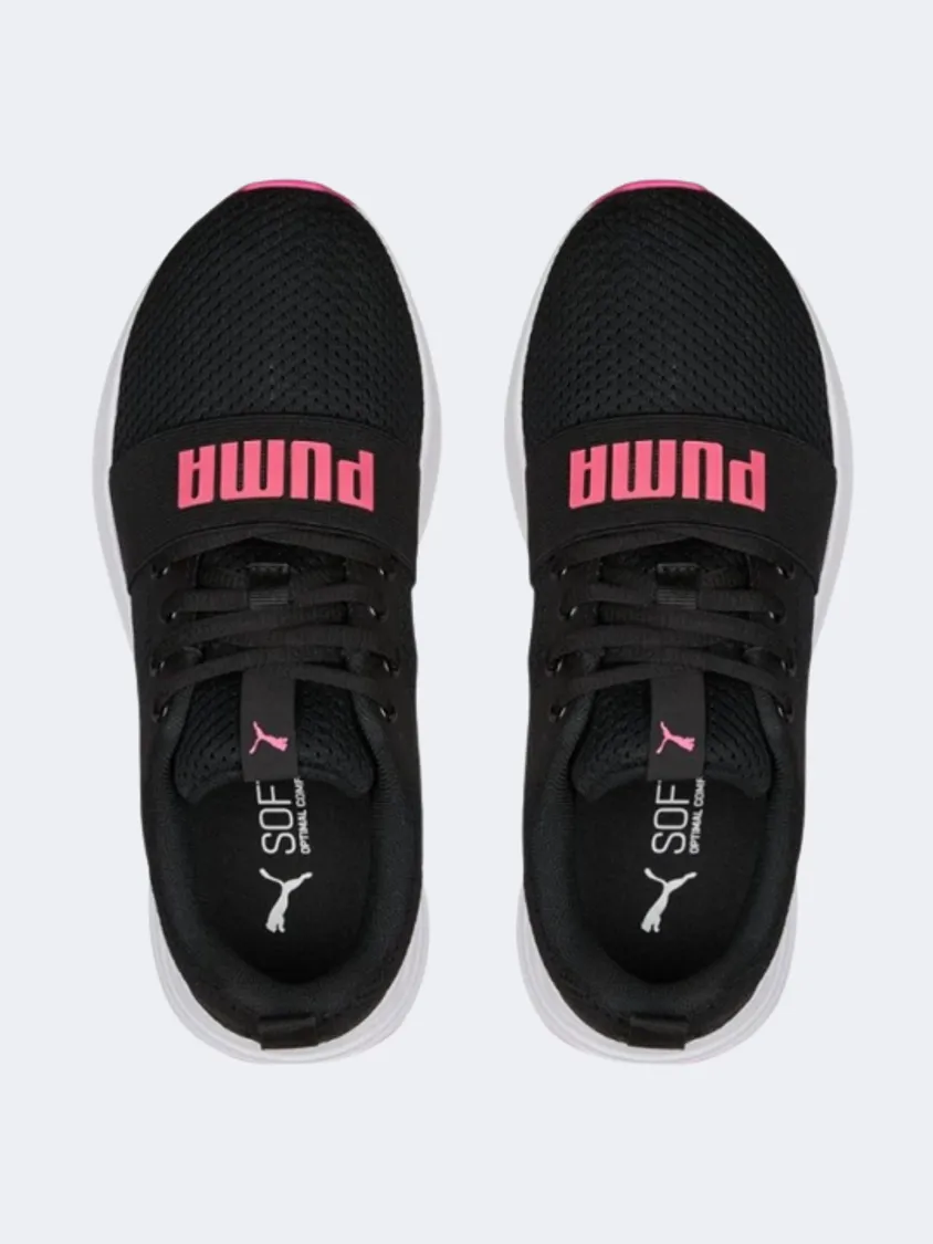 Puma Wired Run  Gs-Girls Lifestyle Shoes Black/Pink