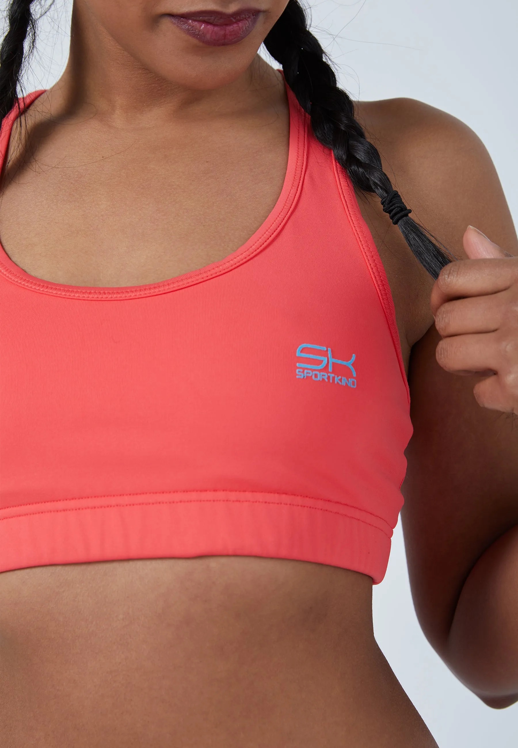 Sports Bra with Racerback, peach