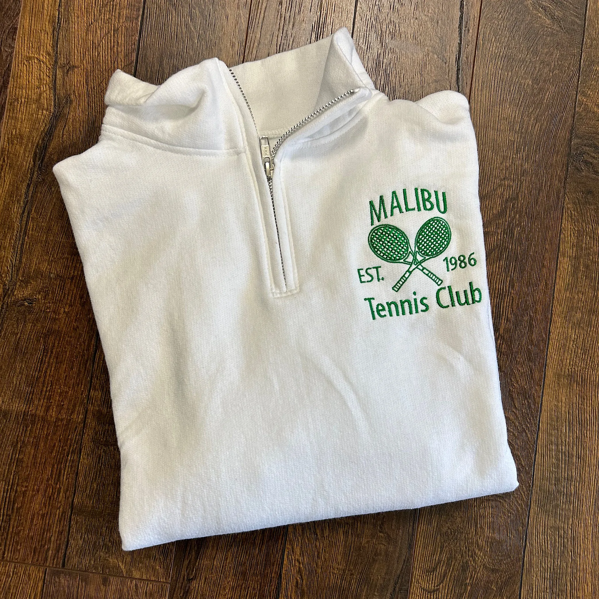 Tennis Club Custom Embroidered Sweatshirt