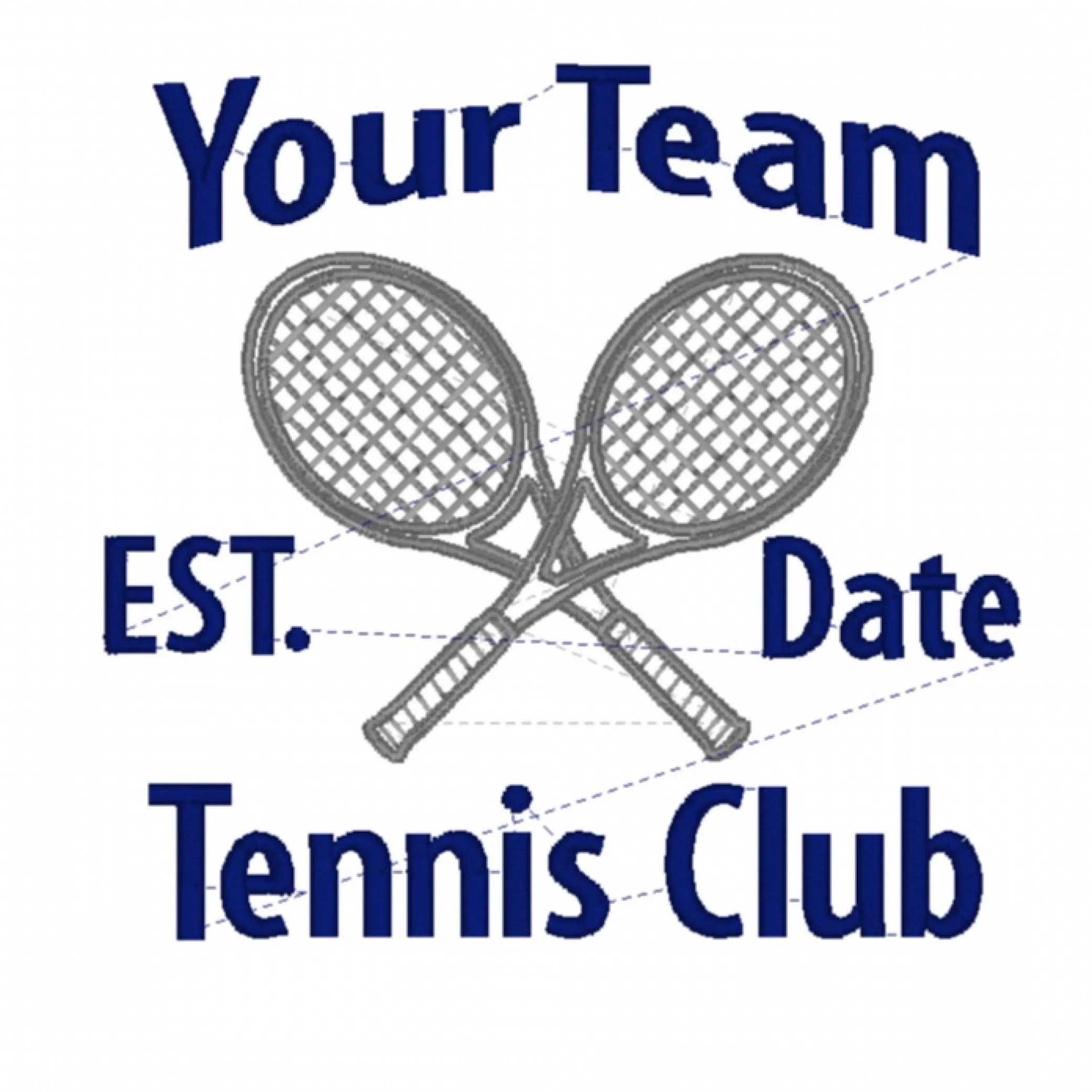 Tennis Club Custom Embroidered Sweatshirt