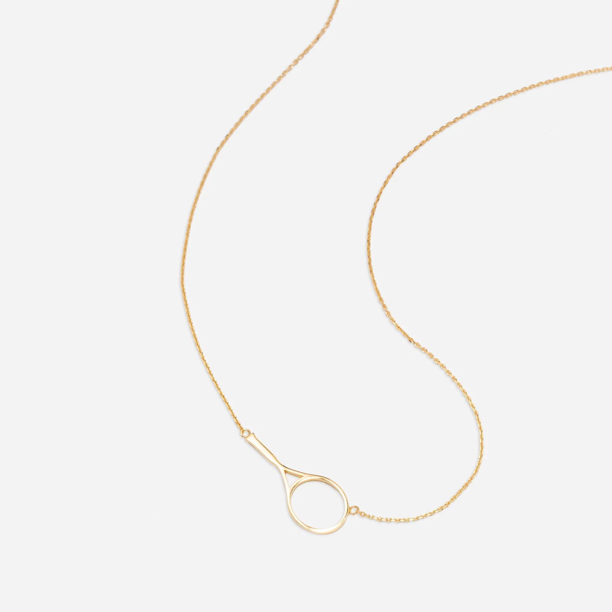 Tennis Racquet Necklace