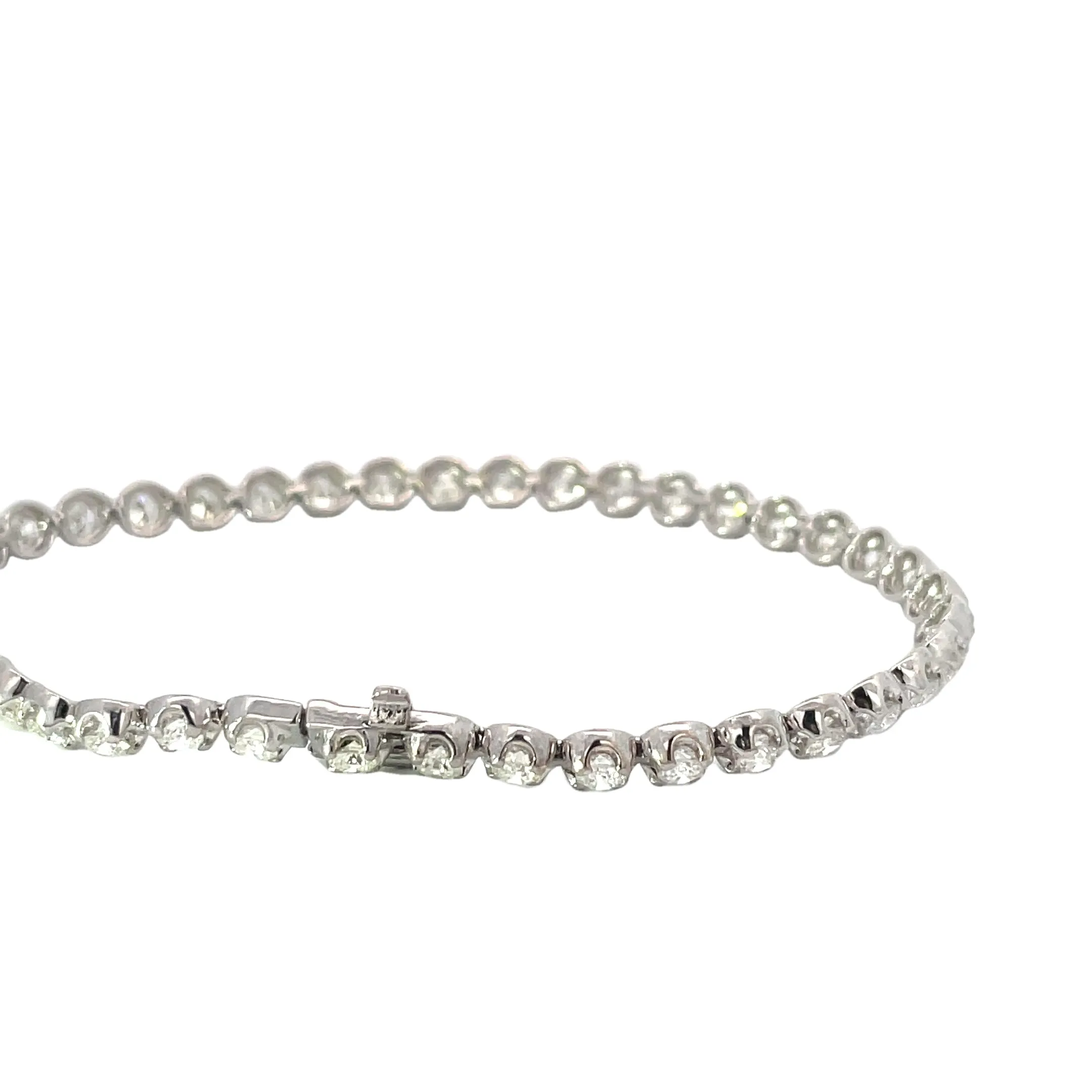 White Gold Diamond 3CT Tennis Bracelet